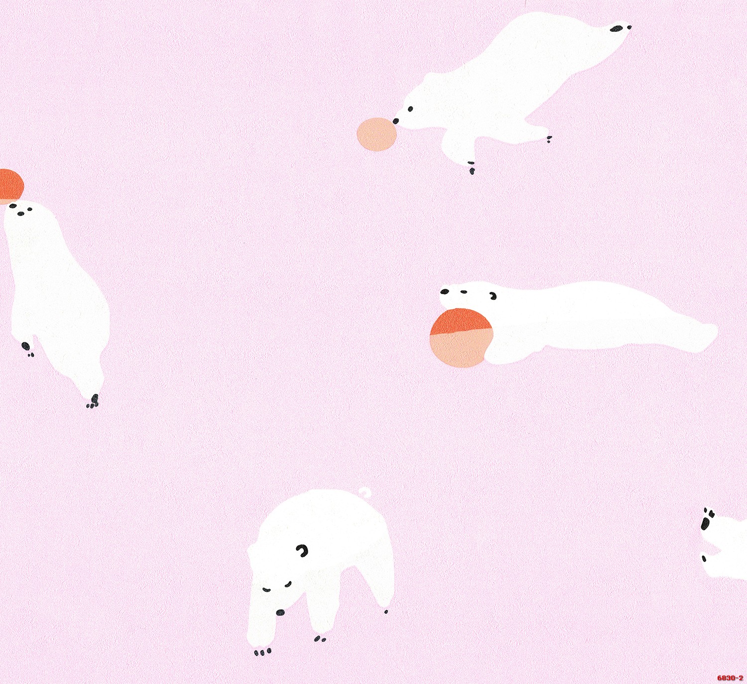 Giấy dán tường phòng trẻ hình gấu tuyết  Albany 6830-2